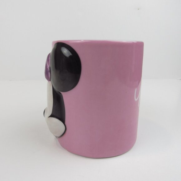 Disney Minnie Mouse Mug 3D Pink Monogram International 11 oz - Picture 6 of 11